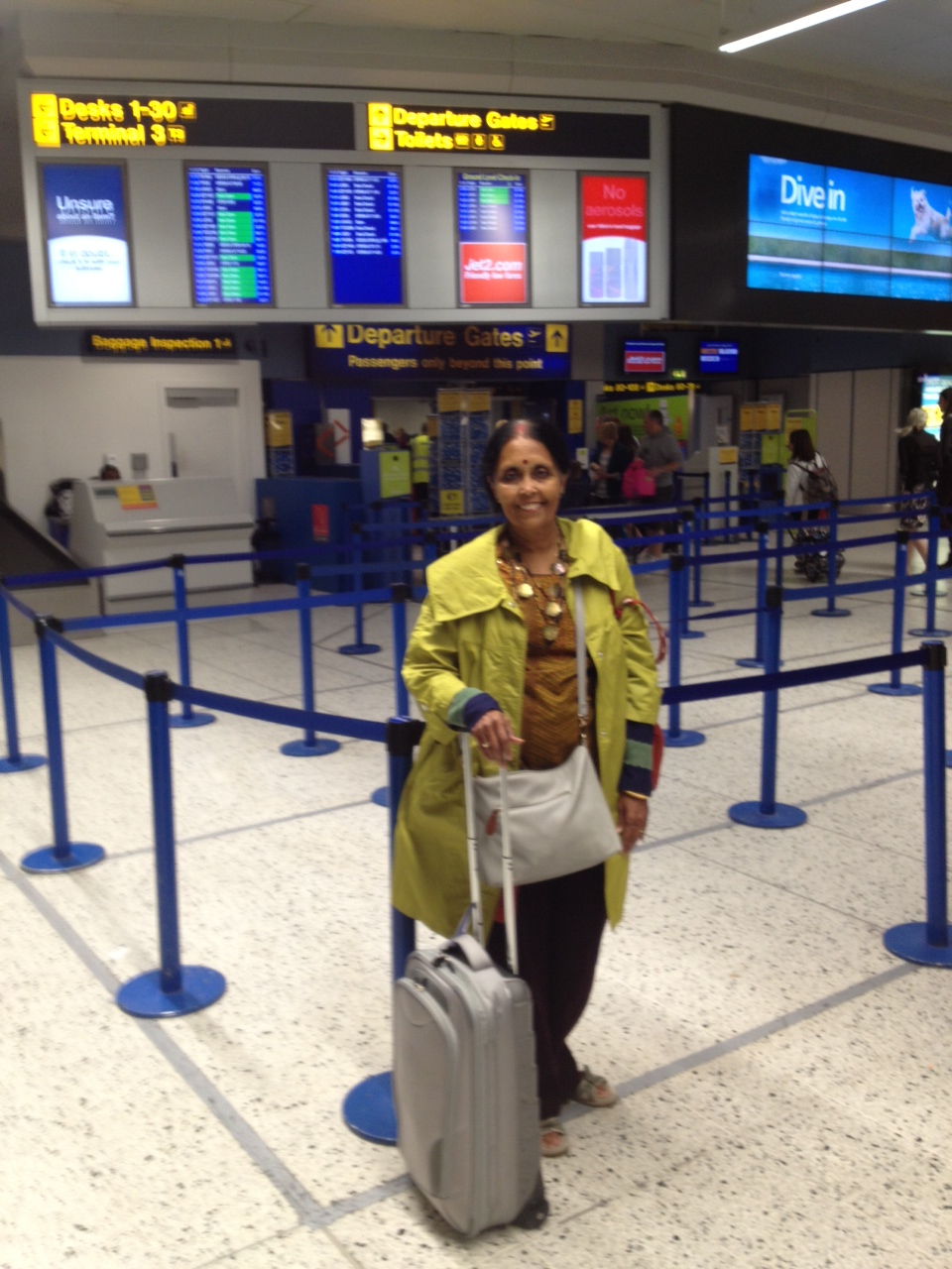 Bisakha at Manchester Airport